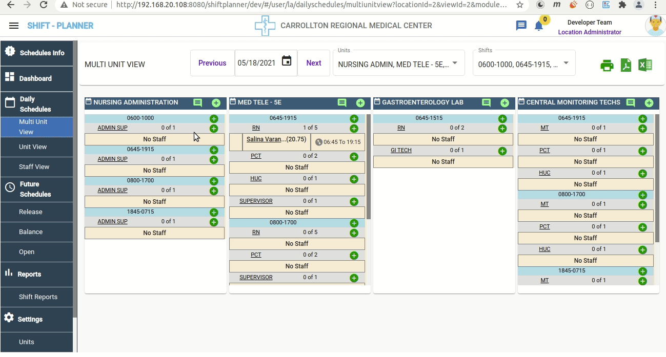Floating New Position Option working video